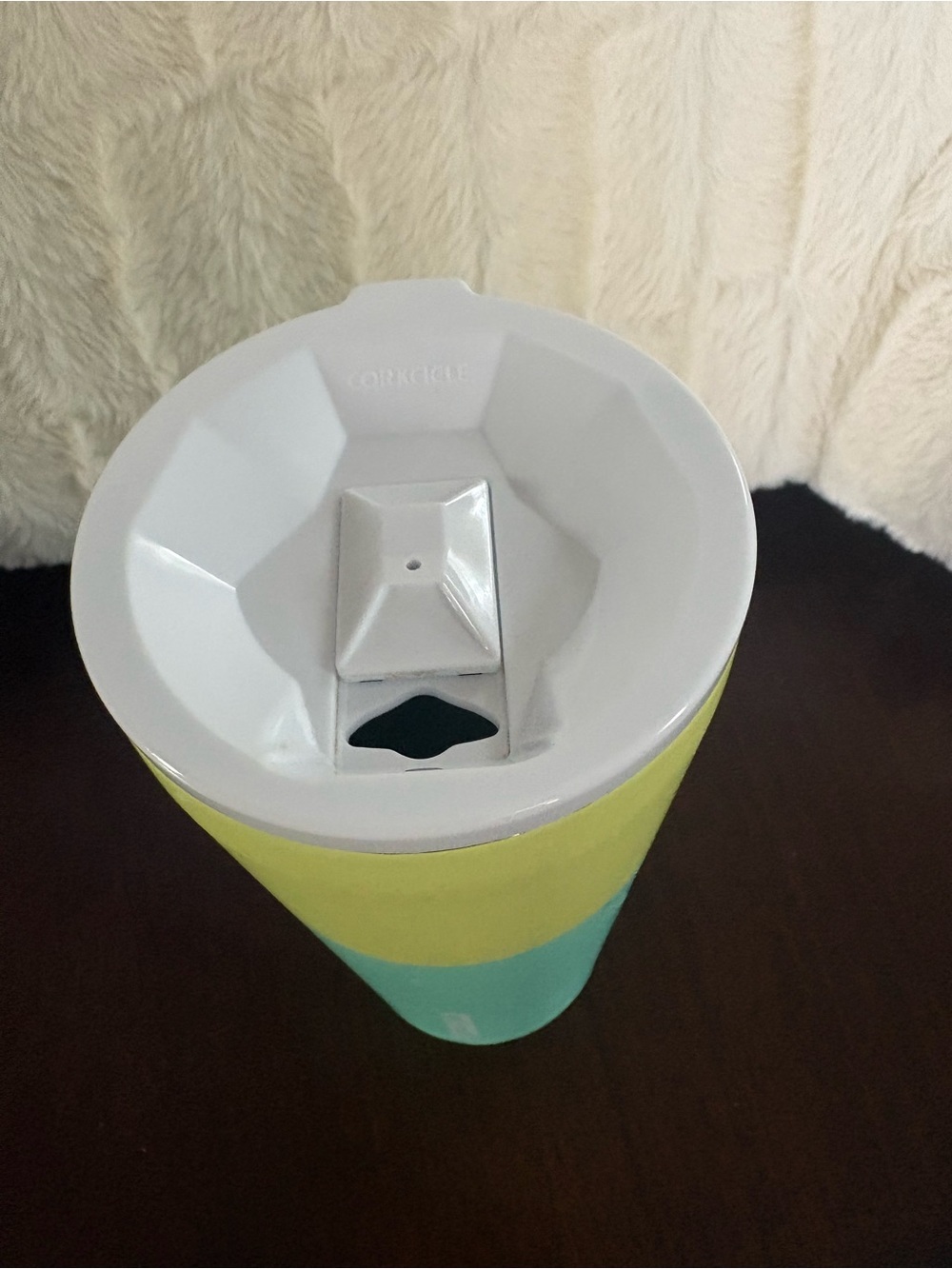 Corkcicle Two-Tone Tumbler in Lemon & Aqua - Picture 2 of 3